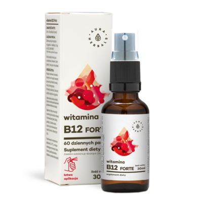 Aura Herbals, Witamina B12 Forte, suplement diety, aerozol, 30 ml