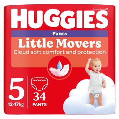 Pieluchomajtki HUGGIES Little Movers 5 (34 szt.)