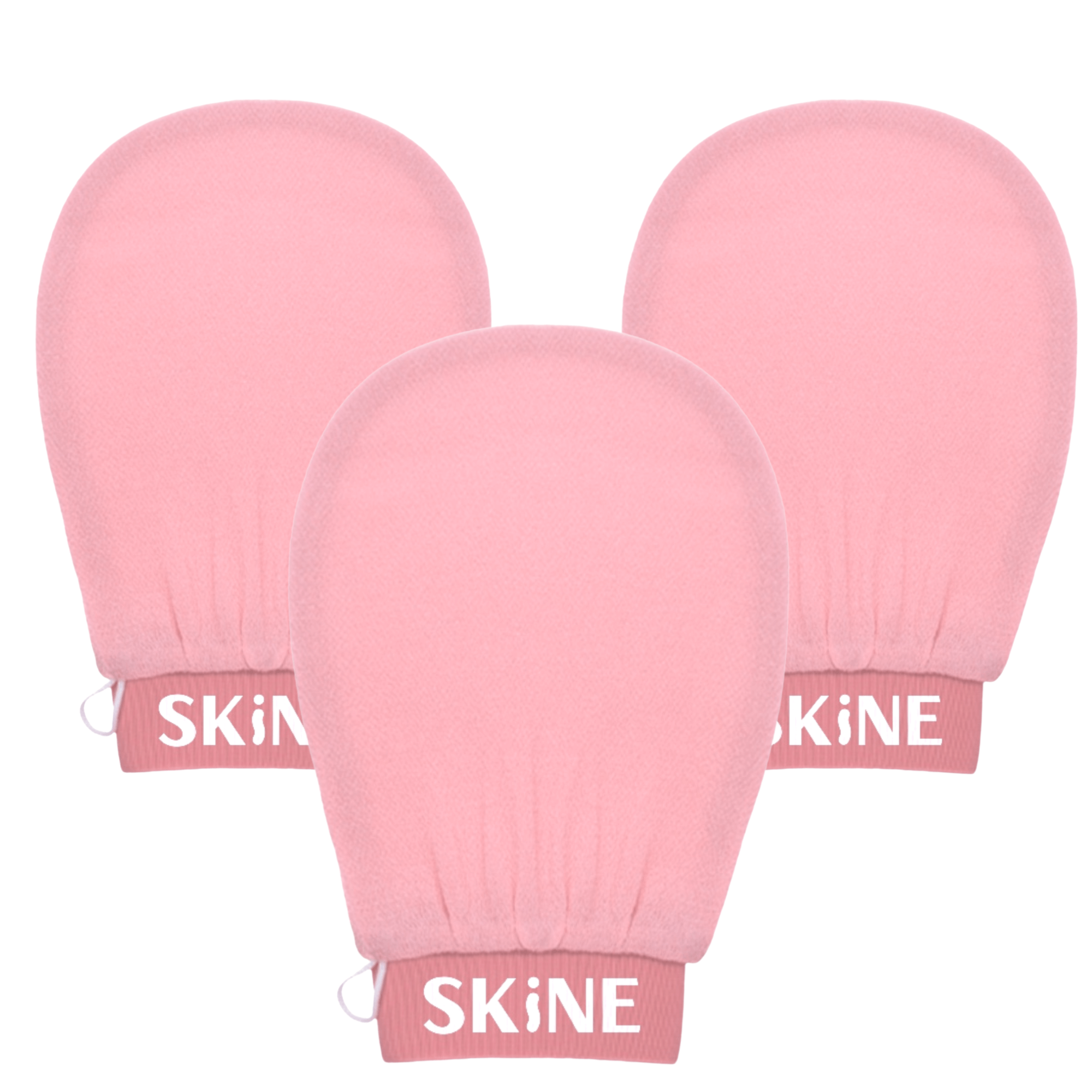 Skine zestaw: rękawica złuszczająca do ciała, 3 szt.