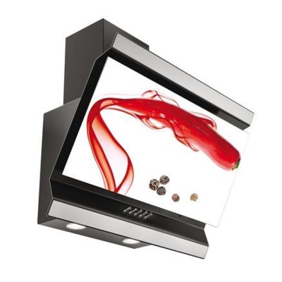 Okap VDB Deco Chilli 60 Czarno-srebrny 280m3/h 63dB klasa C