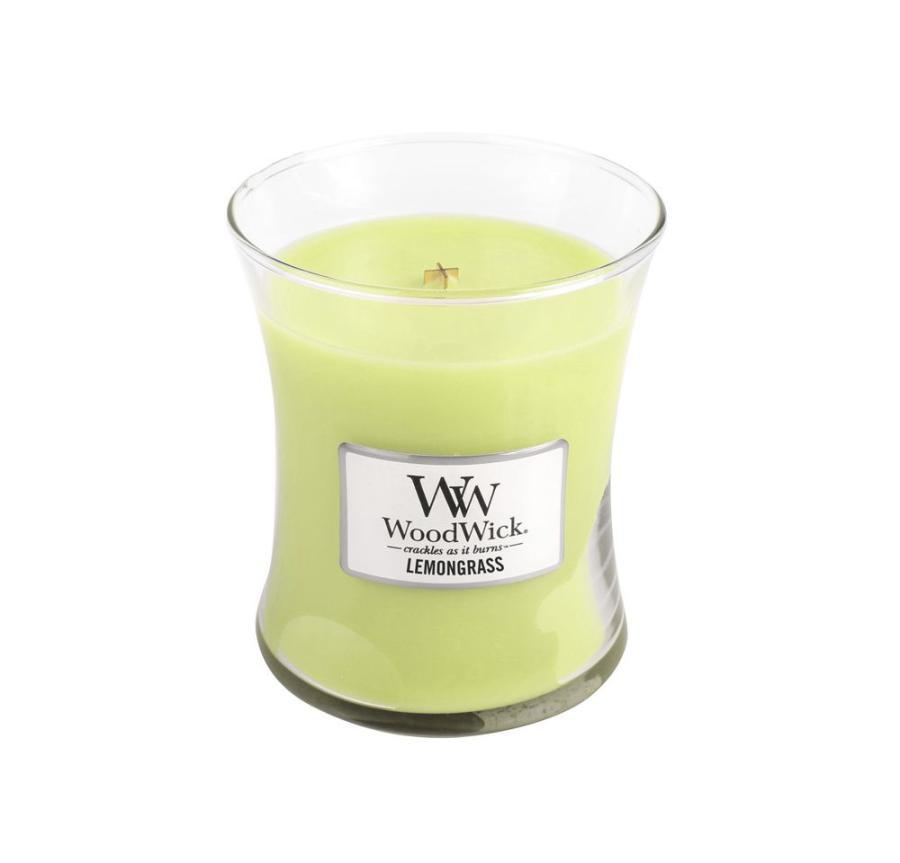 WoodWick - Świeca Średnia Lemongrass 100h