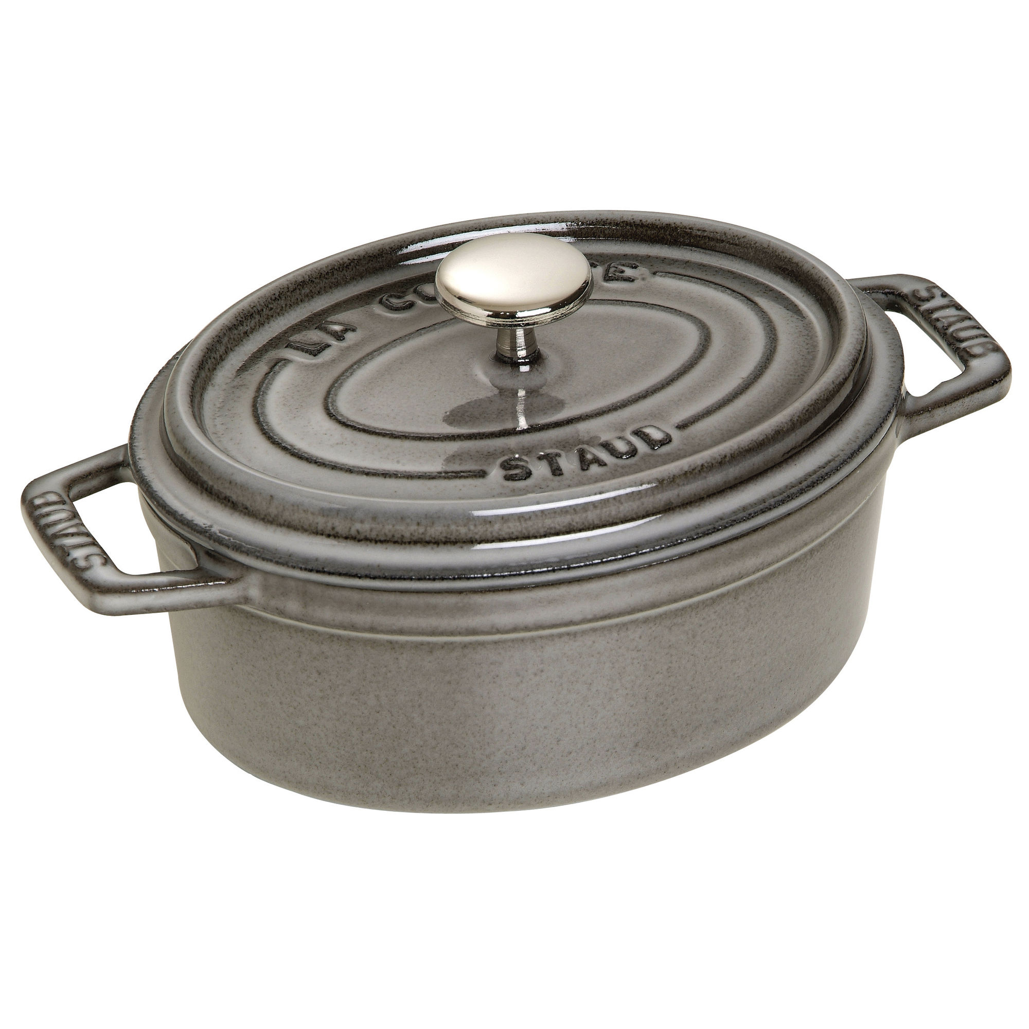 Staub - Garnek żeliwny owalny La Cocotte 600 ml Grafitowy