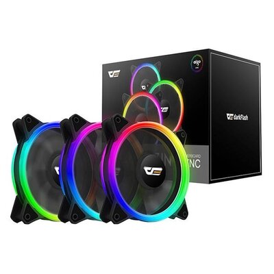Wentylator DARKFLASH DR12 Pro Czarny (3 szt.)
