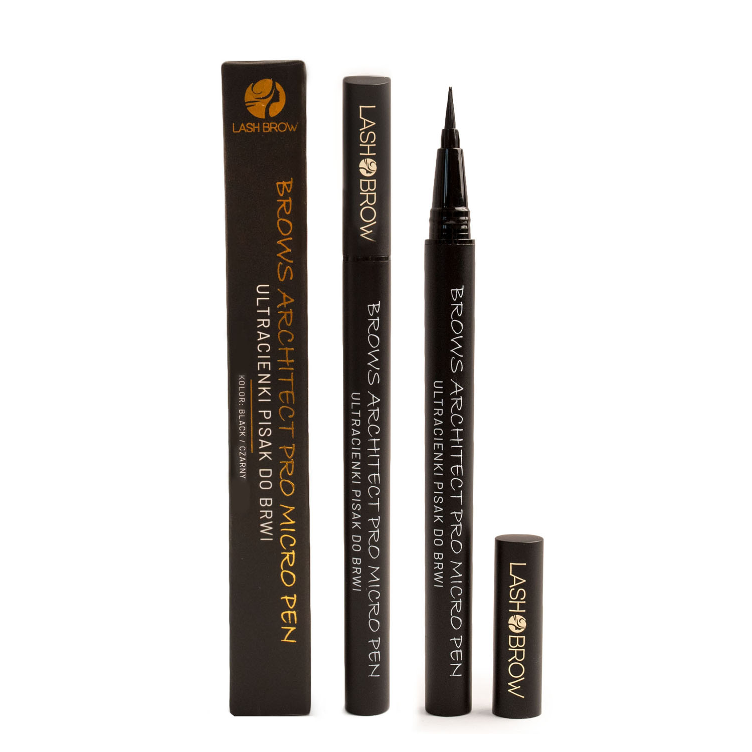 Lash Brow pisak do brwi czarny, 0,9 ml