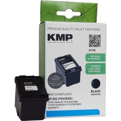 Tusz KMP do HP 652 F6V25AE Czarny 13 ml P0652, 652BK