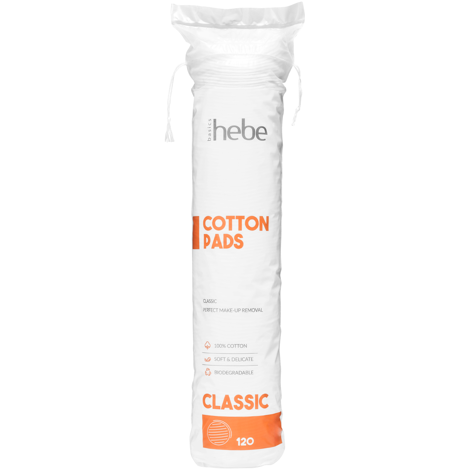 Hebe Basics Cotton Pads Classic płatki kosmetyczne, 120 szt./1 opak.