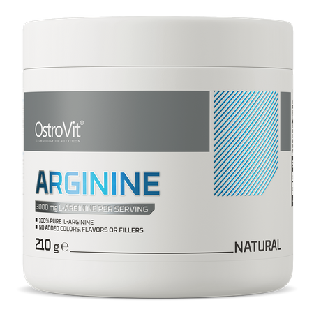 OstroVit Arginina suplement diety o smaku naturalnym, 210 g