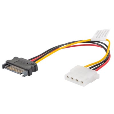 Kabel MOLEX - SATA LANBERG CA-SAHD-10CU-0015 0.15 m