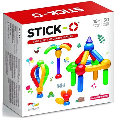 Klocki magnetyczne MAGFORMERS Stick-O Basic 005-901003