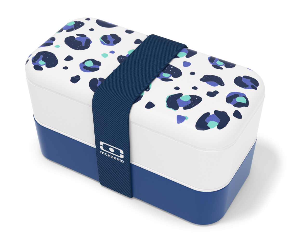 Monbento - Lunchbox Bento Original Fr Leopard Blue