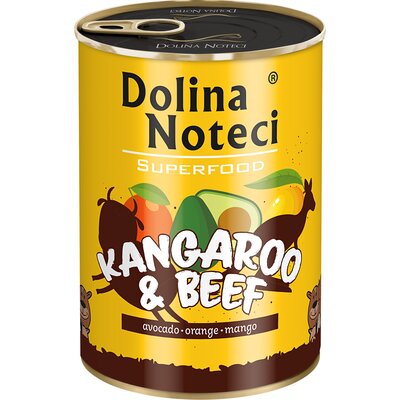 Karma dla psa DOLINA NOTECI Superfood z kangurem i wołowiną 400g