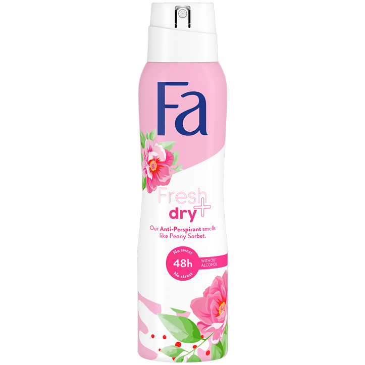 Fa Fresh&Dry Peony Sorbet 48H antyperspirant damski w sprayu, 150 ml