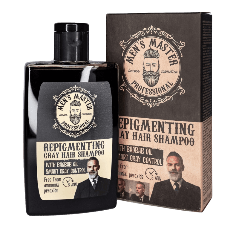 Men's Master Repigmenting odsiwiający szampon do włosów, 120 ml