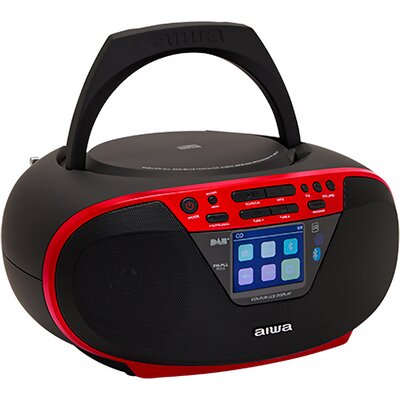 Radioodtwarzacz AIWA BBTU-500DAB Bluetooth Czarno-czerwony
