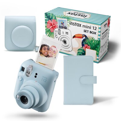 Aparat FUJIFILM Instax Mini 12 Niebieski + Album + Pokrowiec