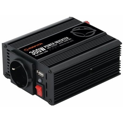 Przetwornica samochodowa MANTA MPI300M Power Inverter 300W DC/AC 12/24V