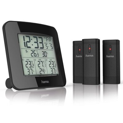 Stacja pogody HAMA EWS-TRIO Czarny