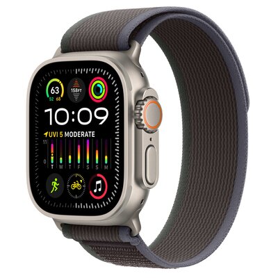Pasek do Apple Watch do koperty 44/45/49 mm S/M Czarno-niebieski