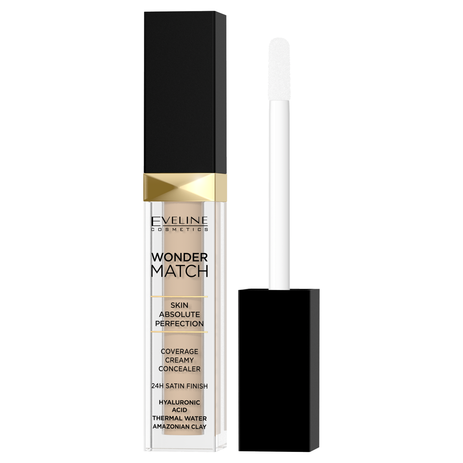 Eveline Cosmetics Wonder Match kremowy korektor do twarzy 25 sand nude, 6,8 ml