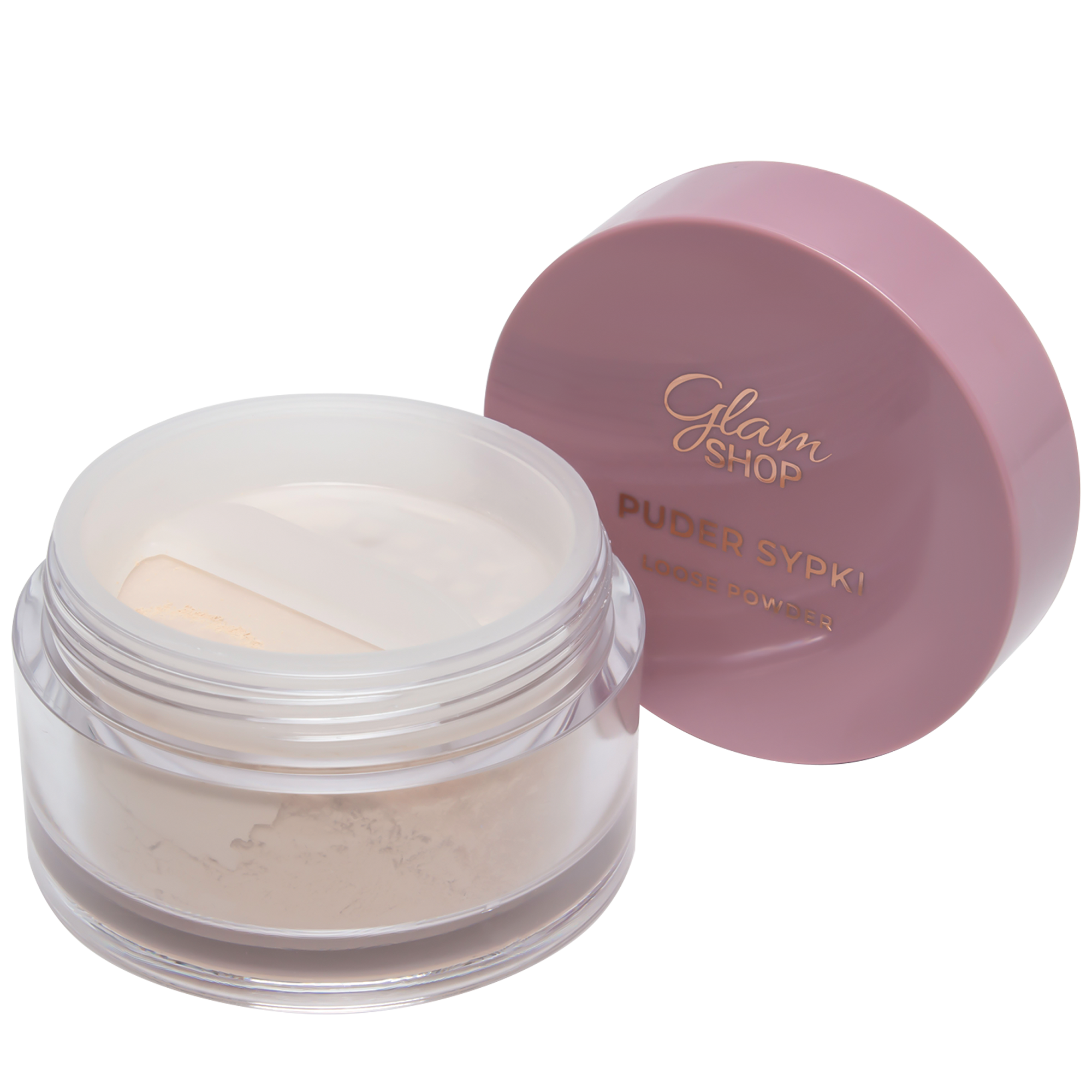 Glam Shop puder sypki rozświetlający do twarzy, 12 g