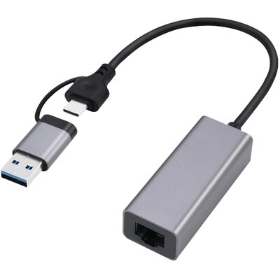 Karta sieciowa CABLEXPERT A-USB3AC-LAN-01 USB-C / USB-A, Zewnętrzna