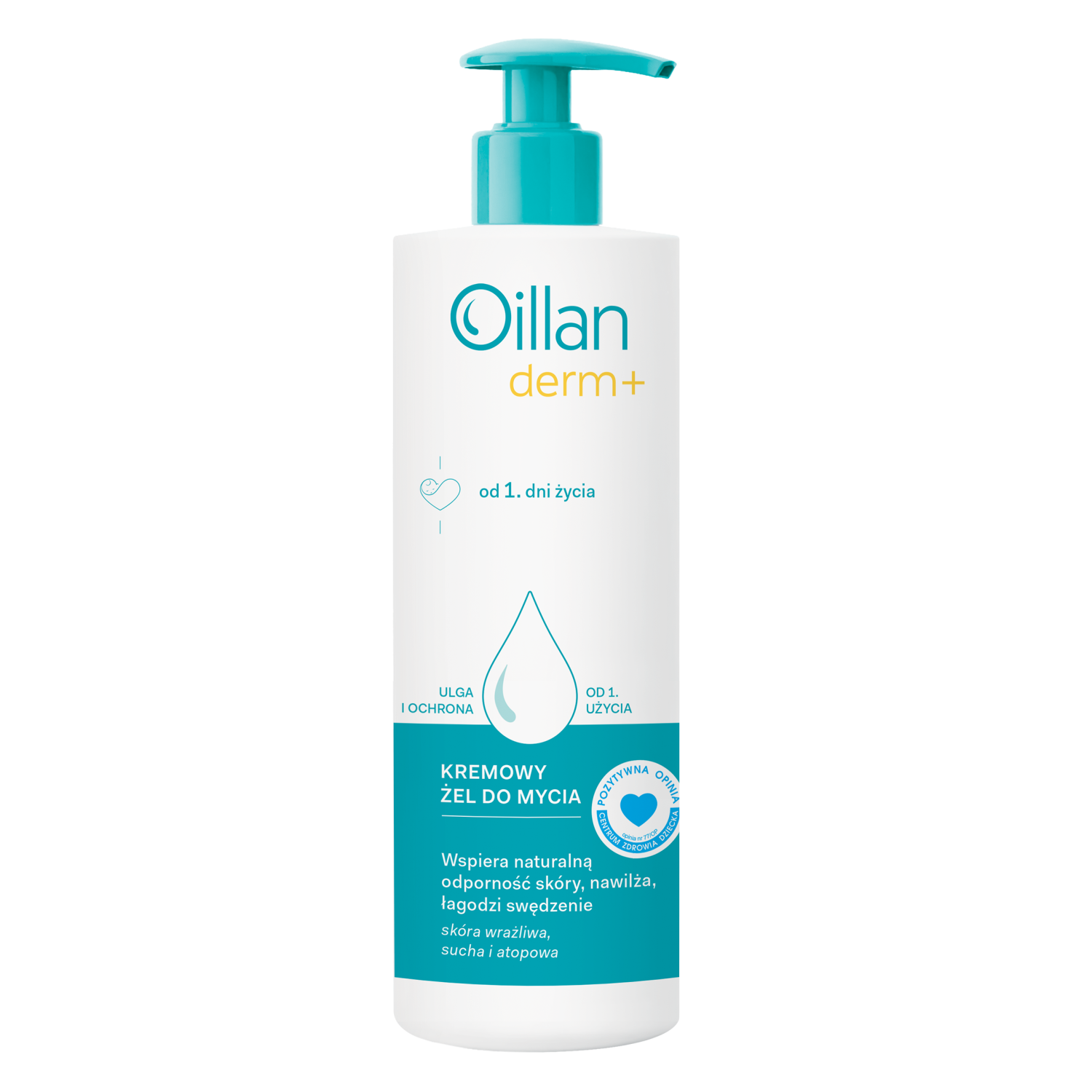 Oillan Derm+ kremowy żel do mycia twarzy i ciała, 400 ml