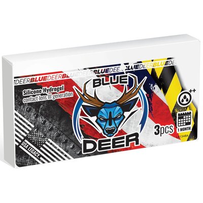 Szkła kontaktowe EYECOUNTER Blue Deer 8.60 14.0 +02,75 3PK RX