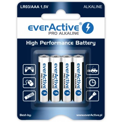 Baterie AAA LR3 EVERACTIVE Pro Alkaline (4 szt.)
