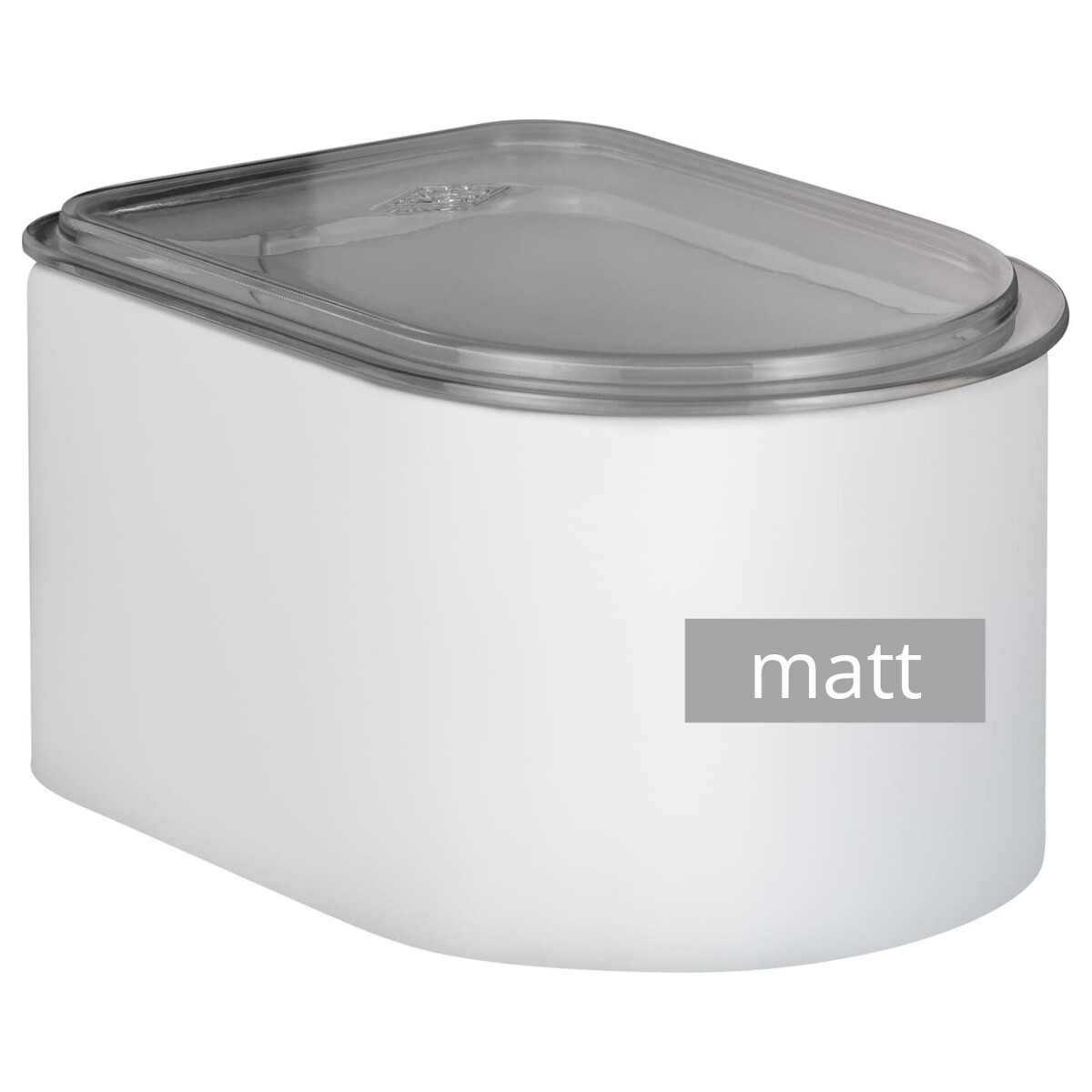 Wesco - Pojemnik metalowy 1 l Loft Biały MATT