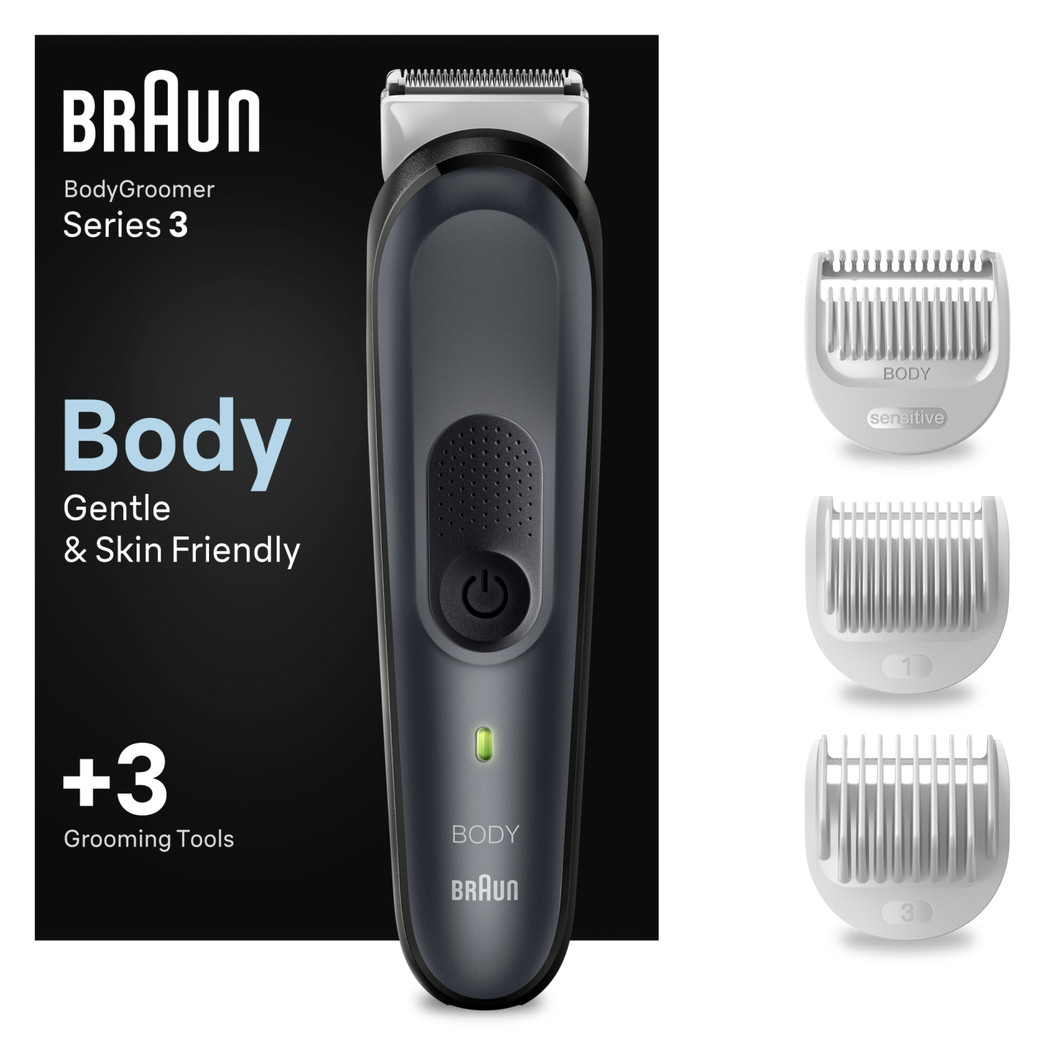 Braun Body Groomer Series 3 3340 golarka do ciała męska, 1 opak.