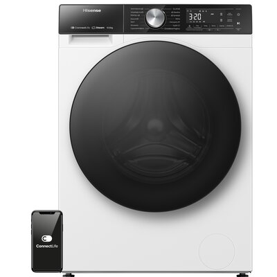 Pralka HISENSE WF5S1043BW Seria 5S 10.5kg 1400 obr Steamtech Connectlife AllergyCare