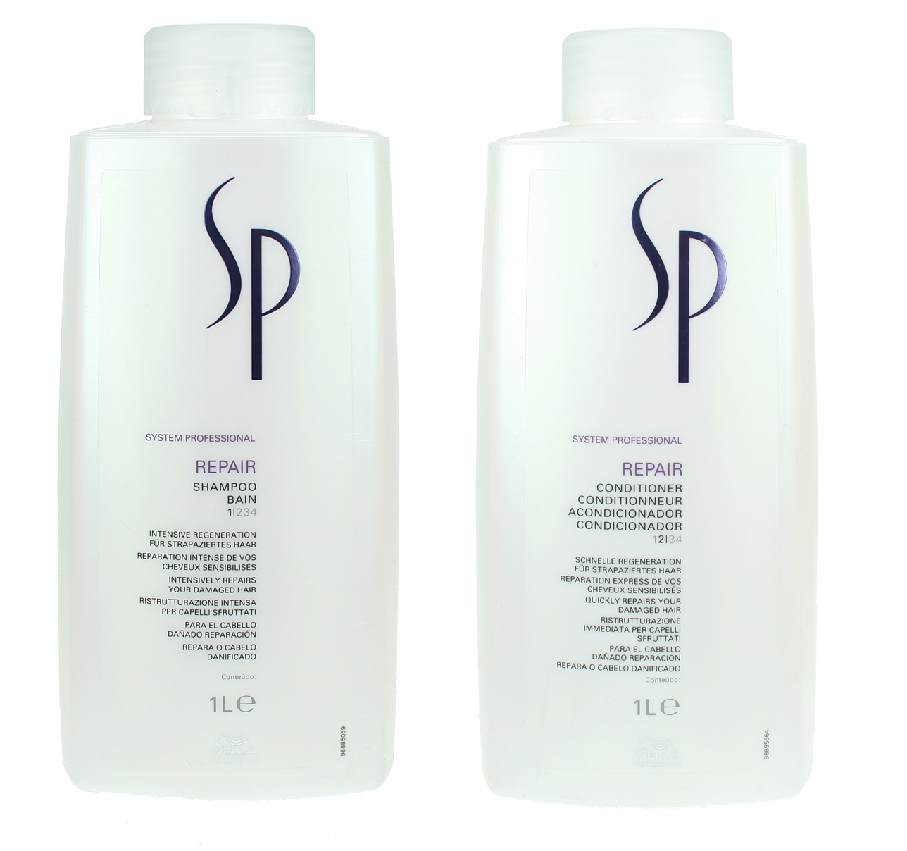 Wella Professionals Wella SP Repair zestaw regenerujący do włosów: szampon, 1000 ml + odżywka, 1000 ml