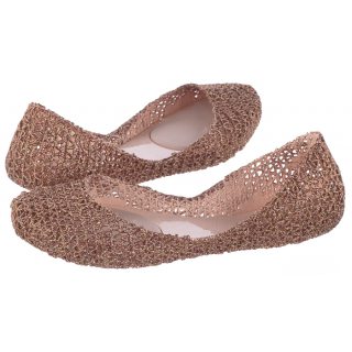 Baleriny Melissa Campana Papel VII AD 31512/52326 Beige Glitter