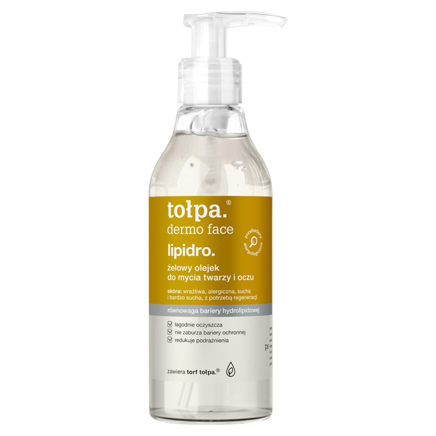 Tołpa Dermo Face Lipidro żelowy olejek do mycia twarzy, 195 ml