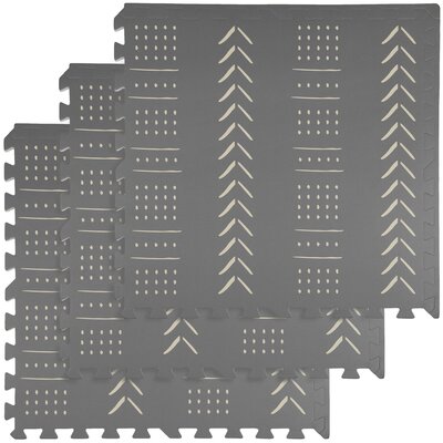 Mata piankowa HUMBI Puzzle 62 x 62 x 1 cm (9 elementów) Szary