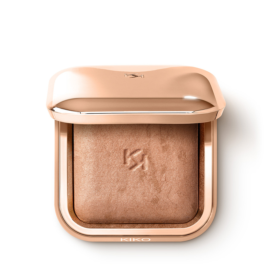 Kiko Milano Silky Glow Baked Bronzer spiekany puder brązujący 01 Warm Sienna, 8,5 g