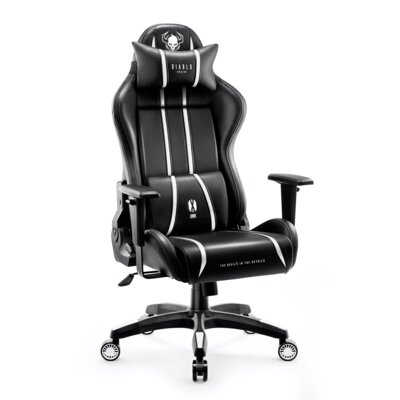 Fotel DIABLO CHAIRS X-One 2.0 King Size Czarno-biały