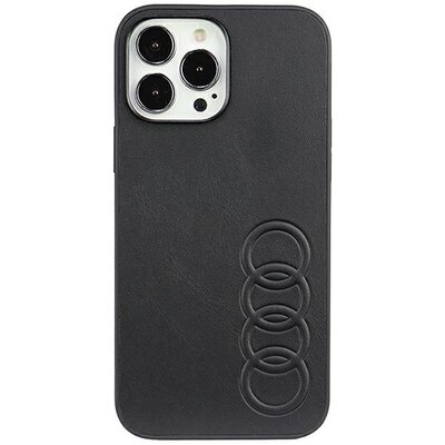 Etui AUDI Synthetic Leather do Apple iPhone 13 Pro Max Czarny
