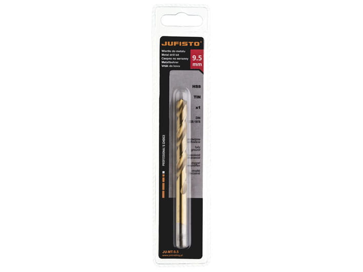 Wiertło do metalu HSS-G TIN 9,5 x 125 mm (1 szt.) JUFISTO
