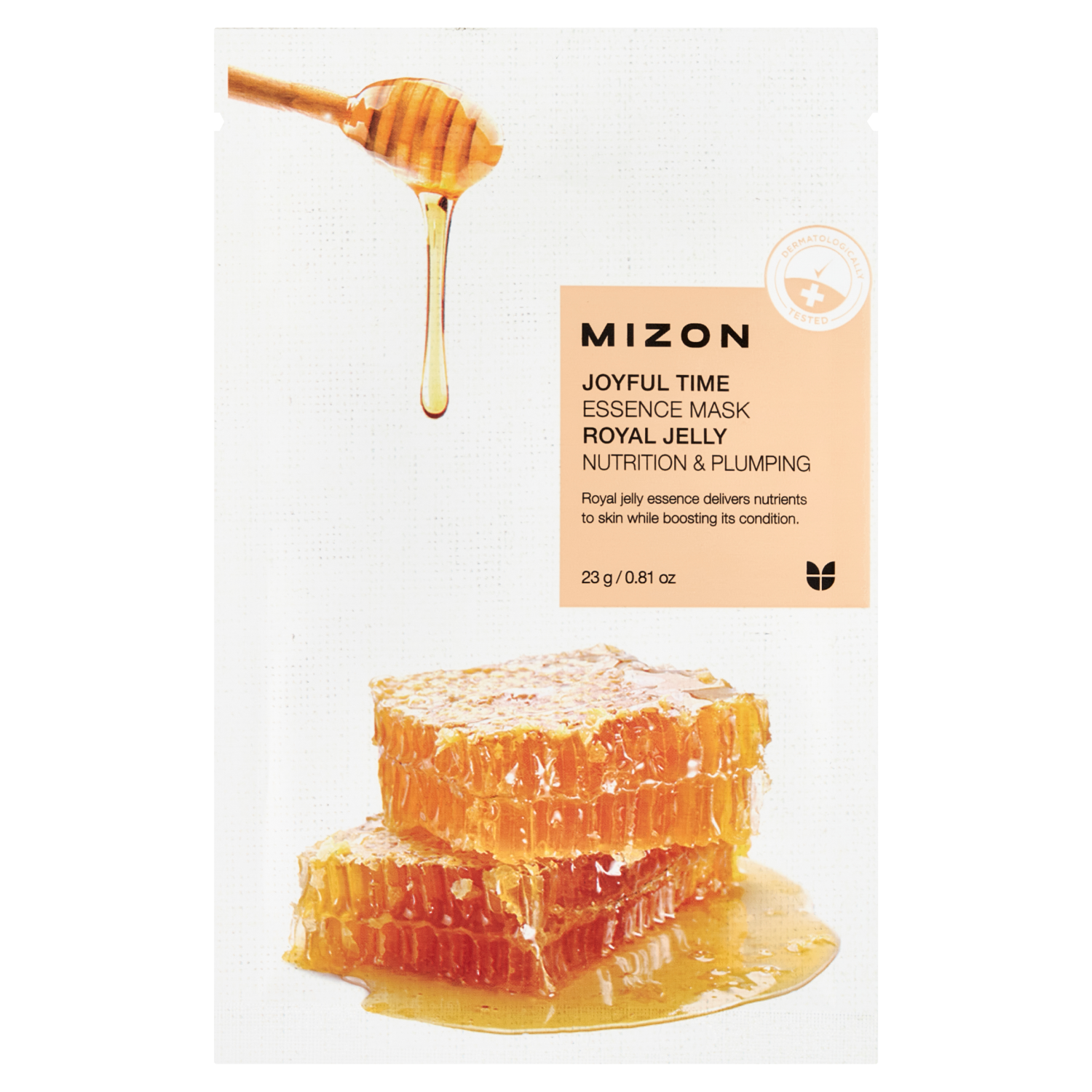 Mizon Joyful Time odżywcza maska w płacie z ekstraktem z mleczka pszczelego, 23 g