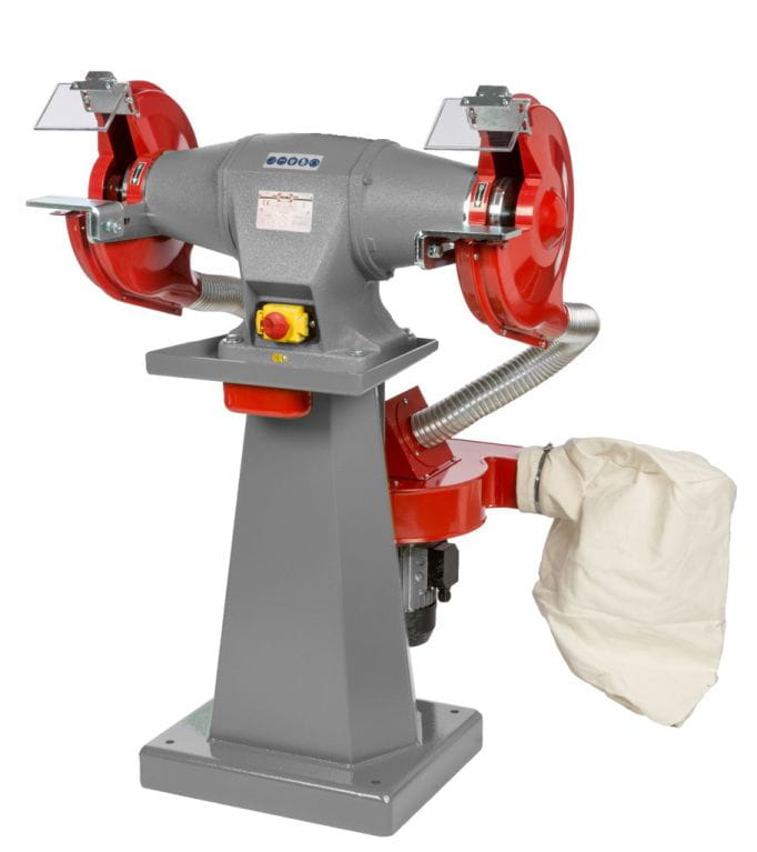 Przemysłowa szlifierka dwutarczowa 300x40x30mm SA/6 z odciągiem PROMA