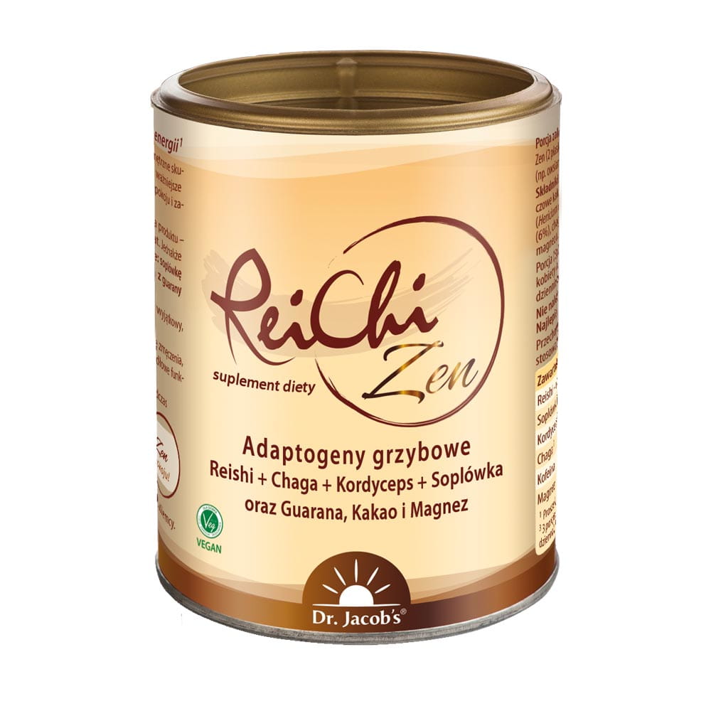 Dr Jacobs Reichi Zen suplement diety adaptogeny grzybowe, 150 g
