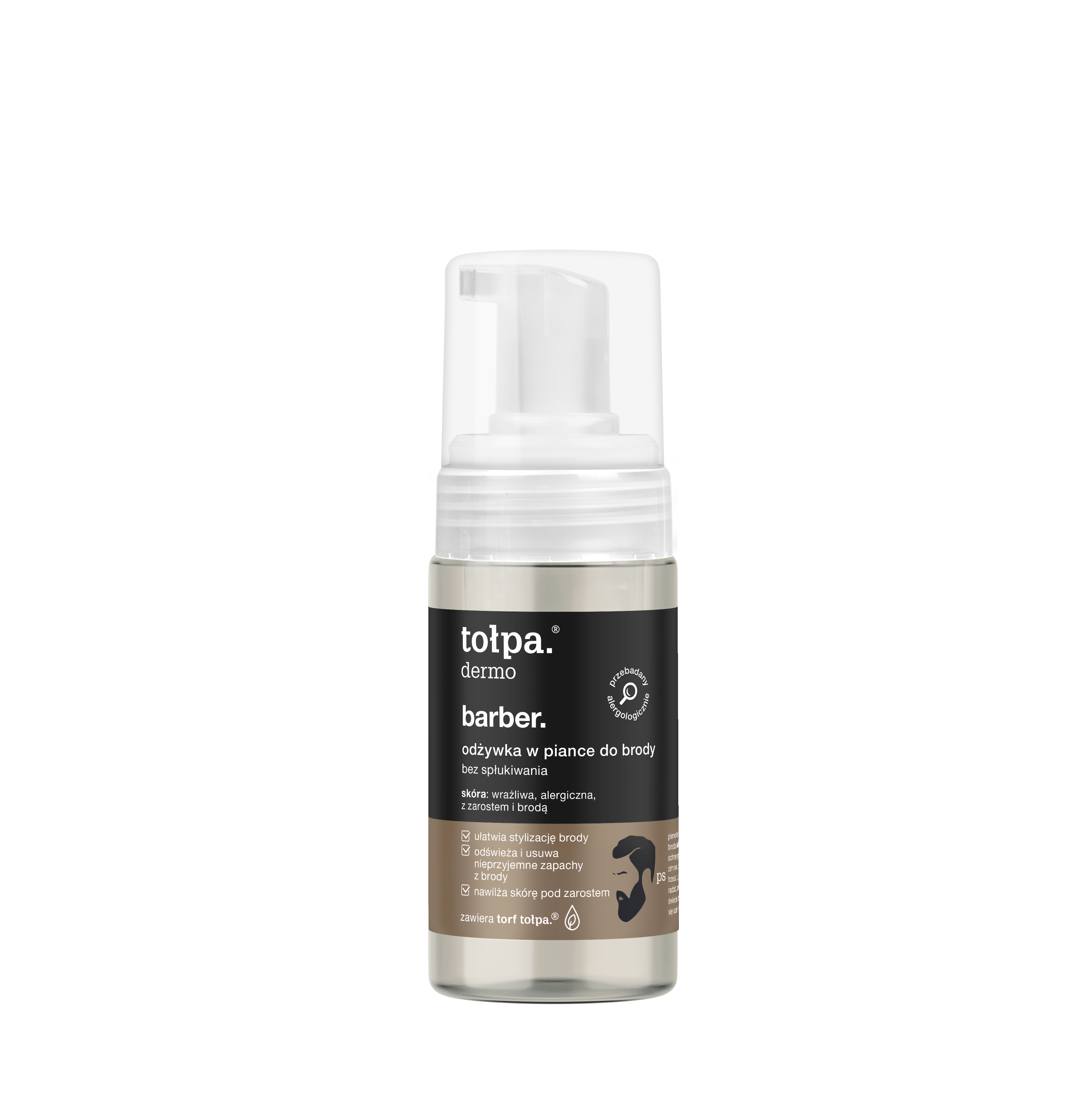 Tołpa Dermo Barber odżywka w piance do brody bez spłukiwania, 100 ml