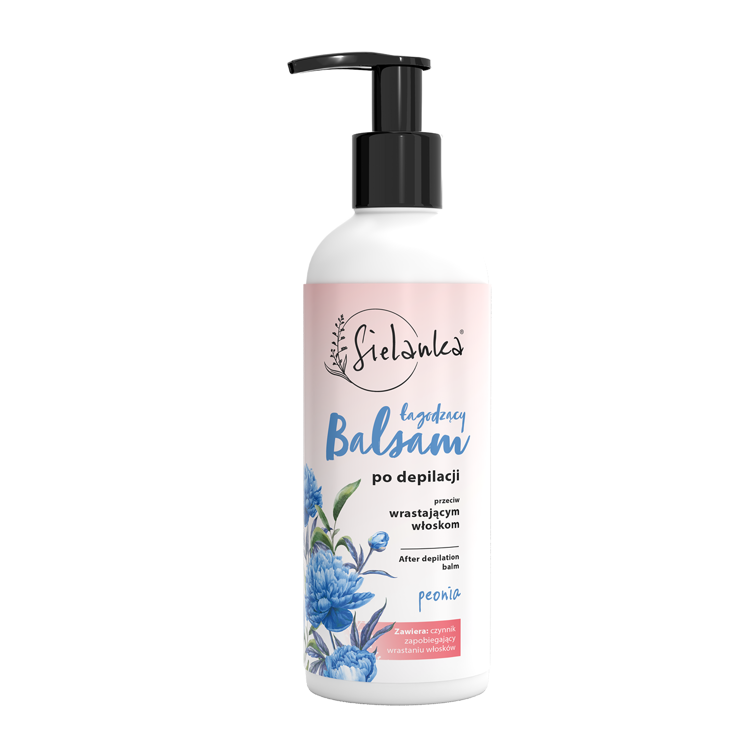 Sielanka Peonia balsam łagodzący po depilacji przeciw wrastaniu włosków, 200 ml