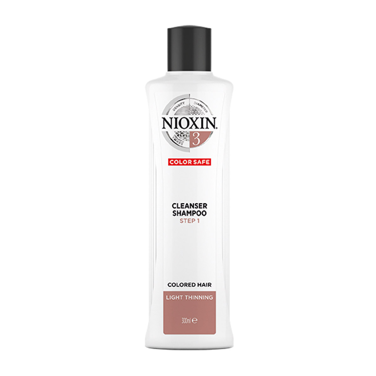 Nioxin System 3 szampon przeciw wypadaniu do włosów farbowanych i lekko przerzedzonych, 300 ml