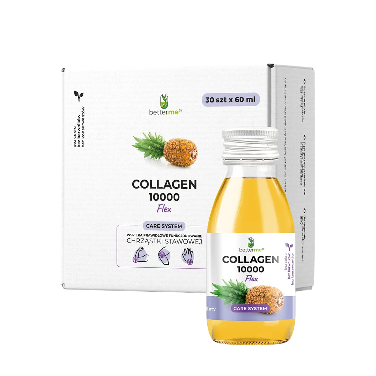 BetterMe Collagen 10000 suplement diety collagen 10000 flex shot, 30x60 ml