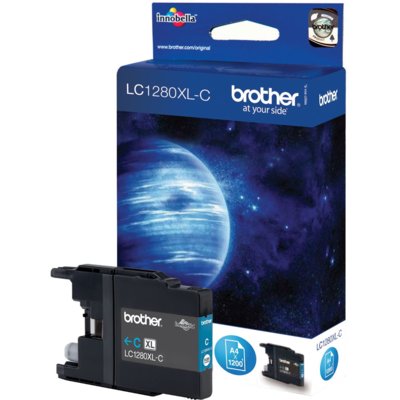 Tusz BROTHER Błękitny 13.34 ml LC-1280XLC
