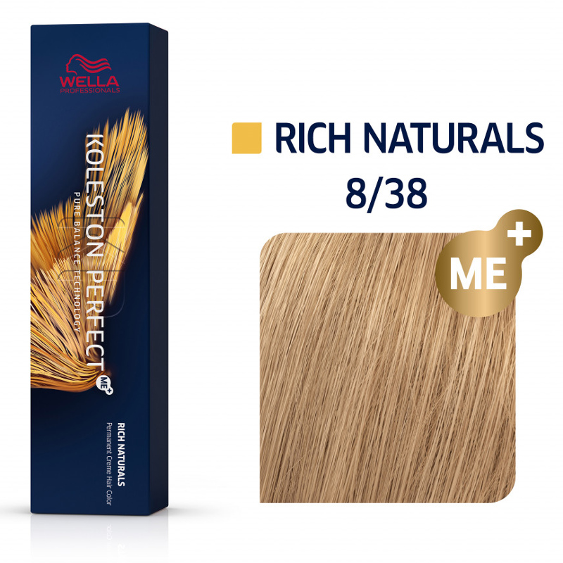 Wella Professionals Koleston Perfect ME+ trwała farba do włosów 8/38, 60 ml
