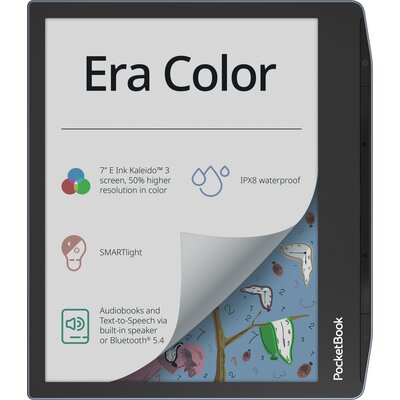 Czytnik e-booków POCKETBOOK Era Color 7", Podświetlany ekran, Wi-Fi, Bez reklam Niebieski