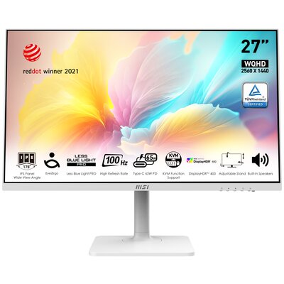 Monitor MSI Modern MD272QXPW 27" 2560x1440px IPS 100Hz 1 ms [MPRT]